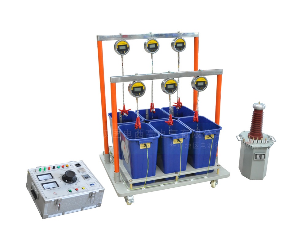 絕緣手套（靴）耐壓試驗(yàn)裝置指針箱油變水桶式（6桶位）