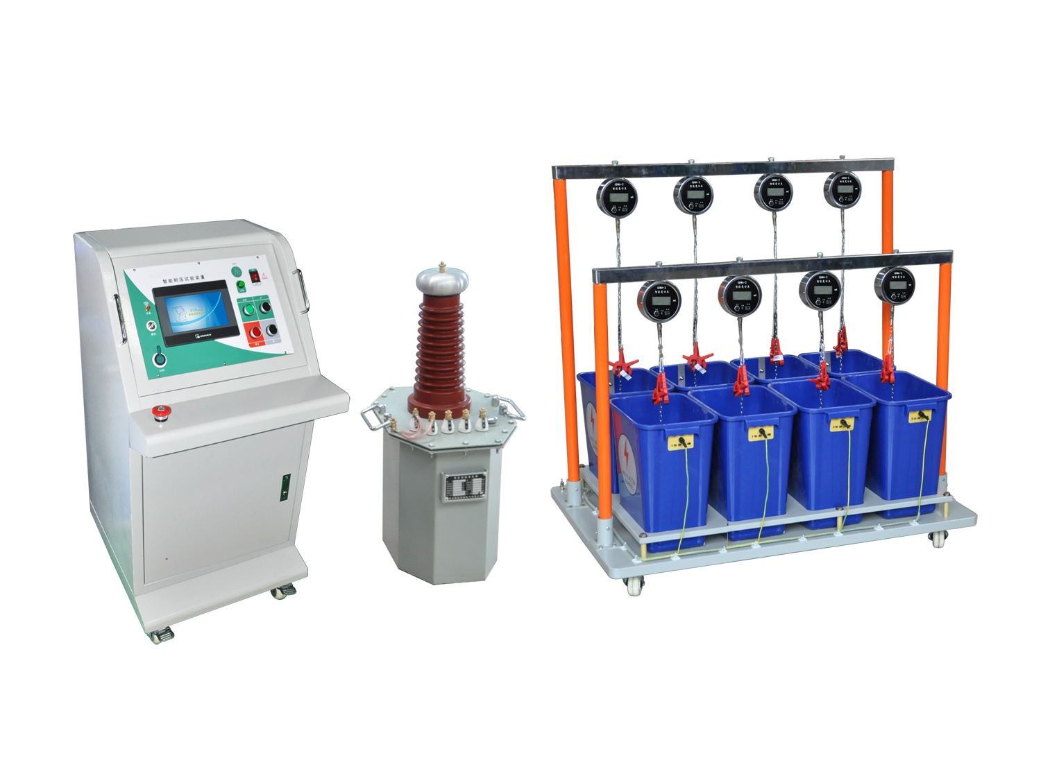智能絕緣手套（靴）耐壓試驗裝置智能臺干變水桶式（8桶位）