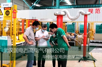 武漢客戶蒞臨國電西高考察三級資質承試設備