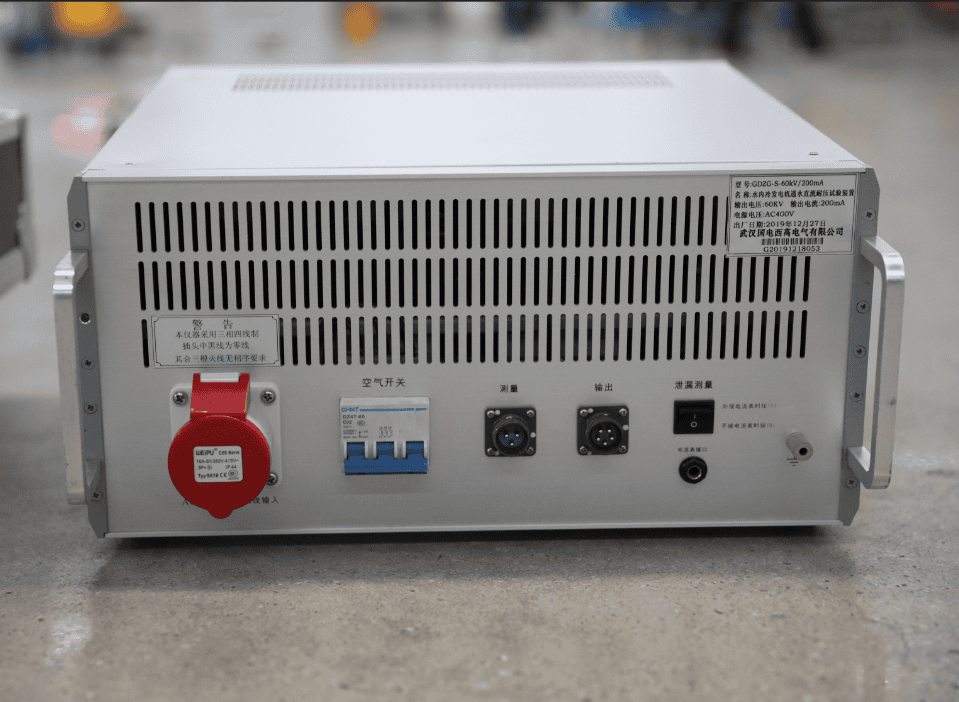 水內冷發電機通水直流耐壓試驗裝置實物圖