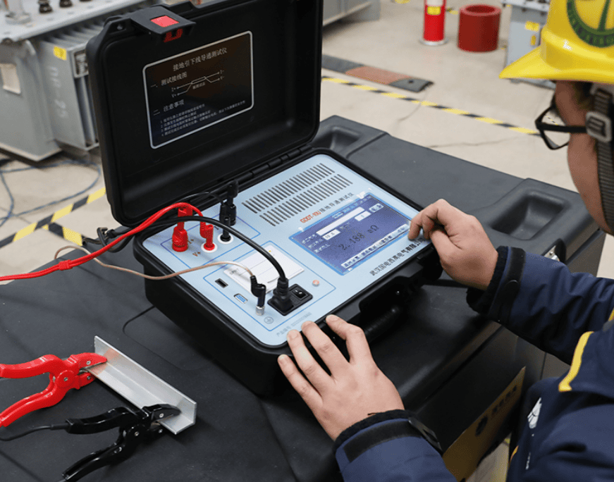 接地引下線導(dǎo)通測(cè)試儀場(chǎng)景圖